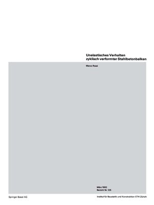 cover image of Unelastisches Verhalten zyklisch verformter Stahlbetonbalken